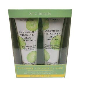 SJ Clinicals by SJ Creations Cucumber +Vitamin E Face Cleanser & Scrub Gift Set